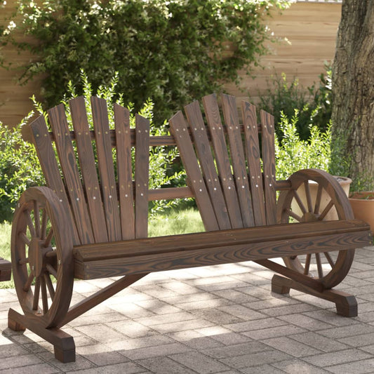 Garden Adirondack Chair | Burnt look | Solid Fir Wood