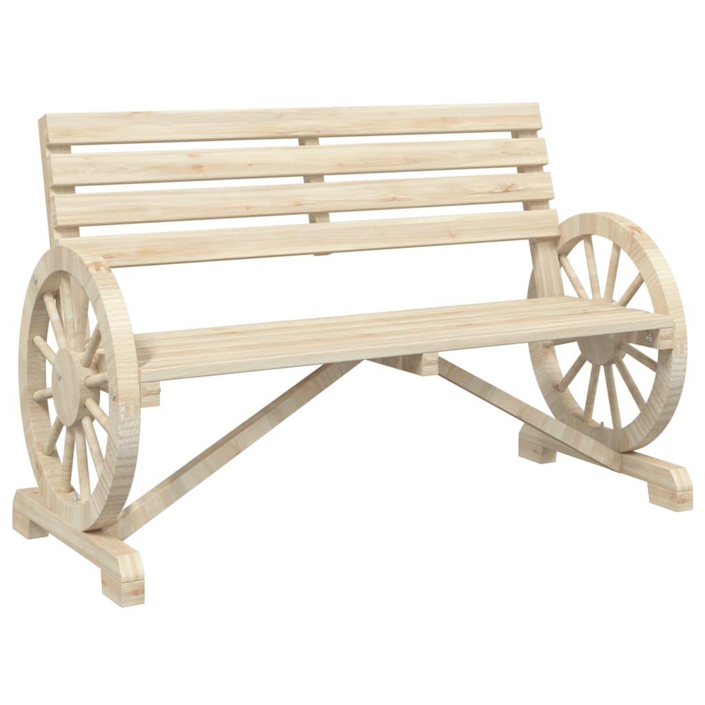 Garden Bench | Natural Wood | Solid Fir Wood | Standard |  Durable