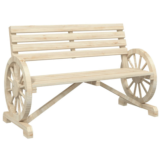 Garden Bench | Natural Wood | Solid Fir Wood | Standard |  Durable