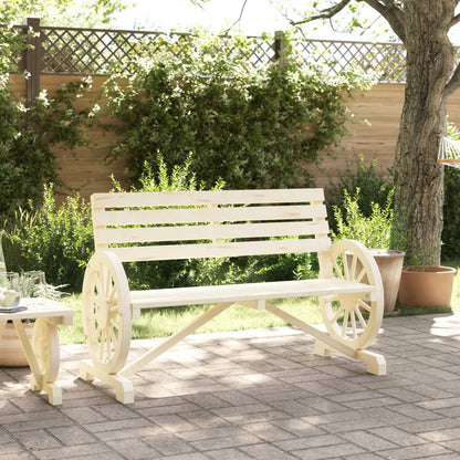 Garden Bench | Natural Wood | Solid Fir Wood | Standard |  Durable