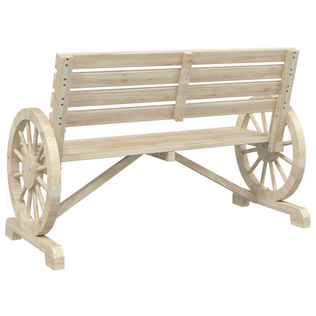 Garden Bench | Natural Wood | Solid Fir Wood | Standard |  Durable