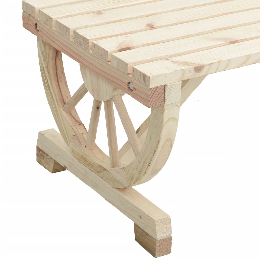 Garden Bench | Natural Wood | Solid Fir Wood | Standard |  Durable