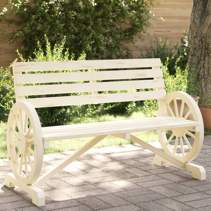 Garden Bench | Natural Wood | Solid Fir Wood | Standard |  Durable