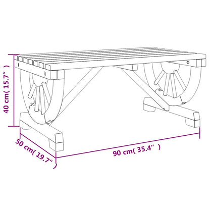 Garden Coffee Table 90x50x40 cm Solid Wood Fir