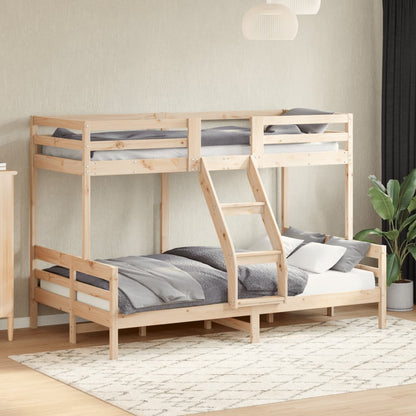 Bunk Bed without Mattress 80x200/120x200 cm Solid Wood