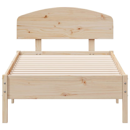 Bed Frame without Mattress 75x190 cm Small Single Solid Wood Pine