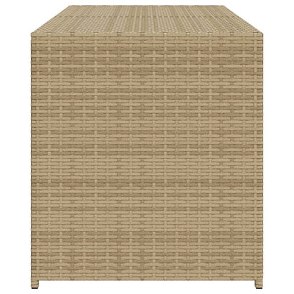 Garden Storage Box Mix Beige 283L Poly Rattan