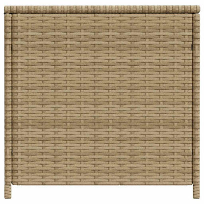 Garden Storage Box Mix Beige 469L Poly Rattan