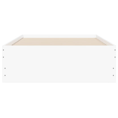 Bed Frame with Drawers without Mattress White 90x200 cm