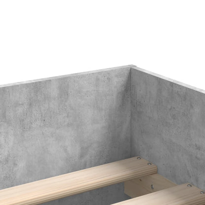Bed Frame | Concrete Grey | Engineered wood, Plywood | Single