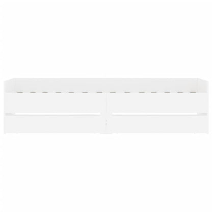 Bed Frame | White | Engineered wood | Single | Bed Frame | Rectangular