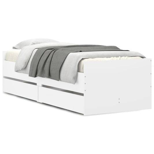 Bed Frame | White | Engineered wood, Plywood | Single | Bed Frame