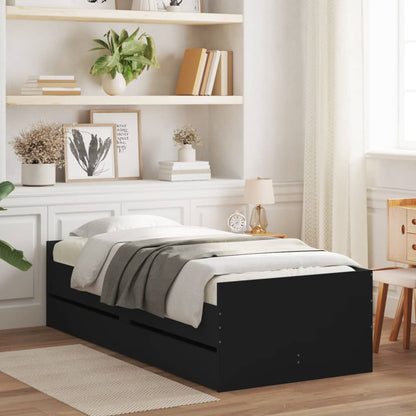 Bed Frame | Black | Engineered wood, Plywood | Single | Bed Frame