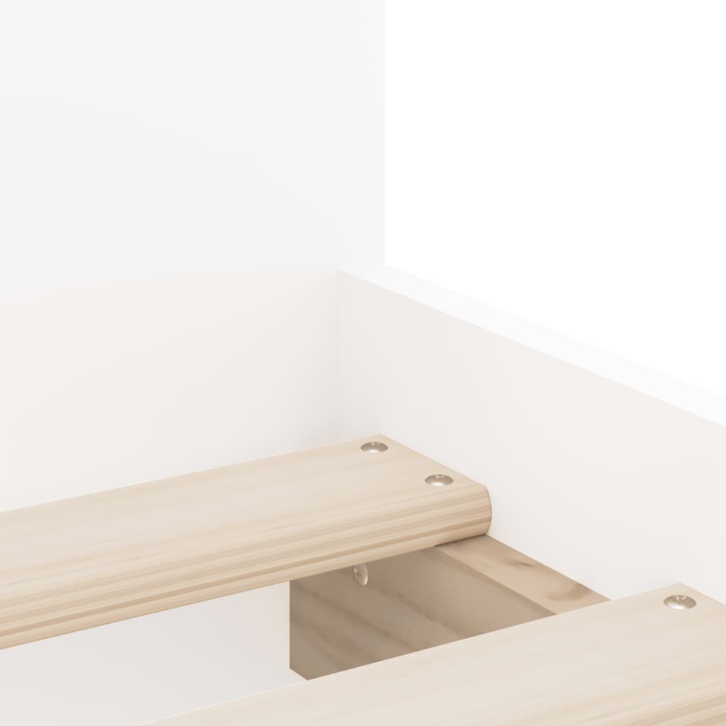Bed Frame with Drawers without Mattress White 100x200 cm
