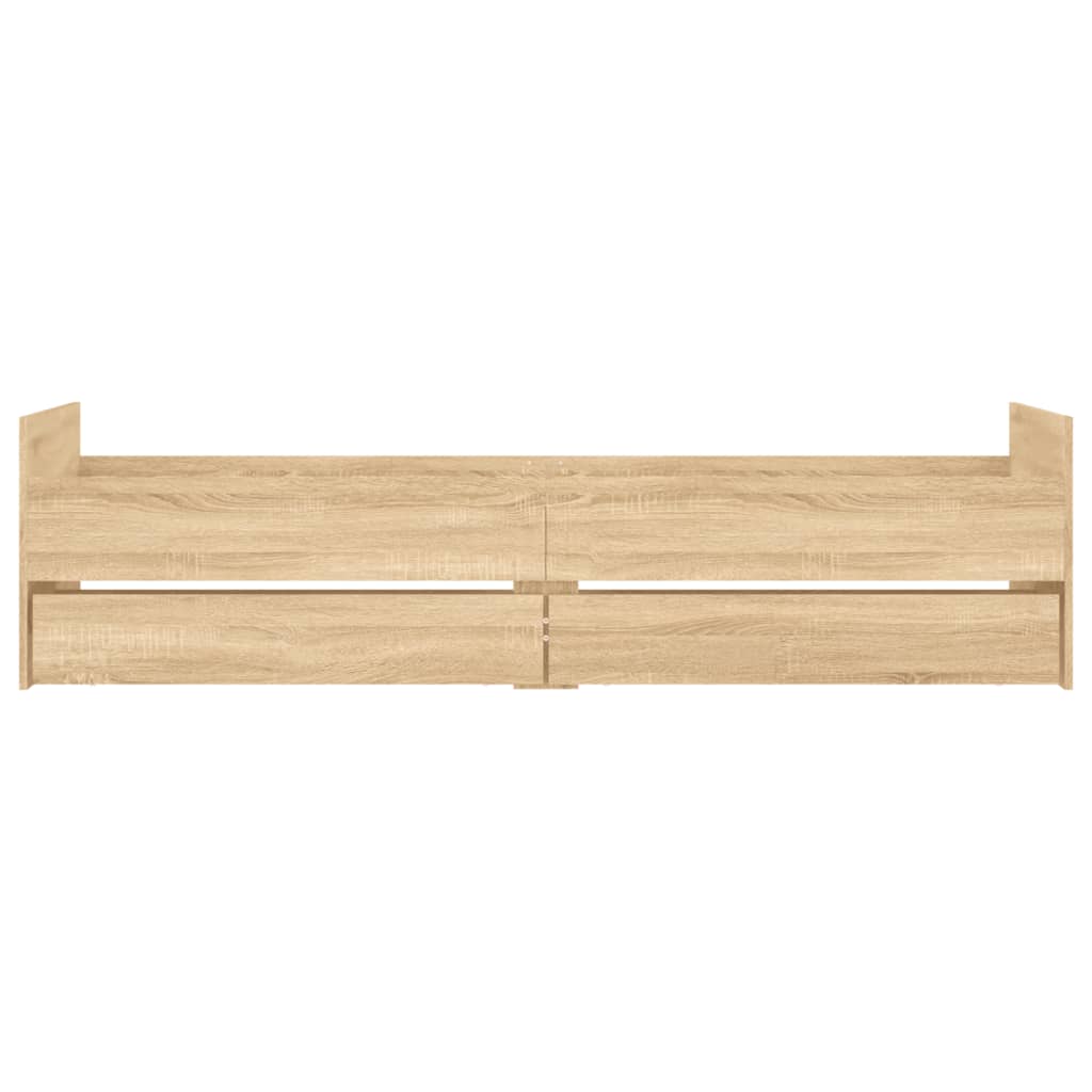 Bed Frame | Sonoma Oak | Engineered wood, Plywood | Single
