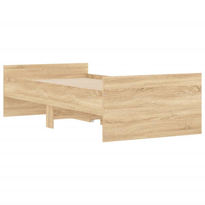 Bed Frame | Sonoma Oak | Engineered wood, Plywood | Single