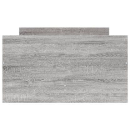 Bed Frame with Drawers without Mattress Grey Sonoma 100x200 cm