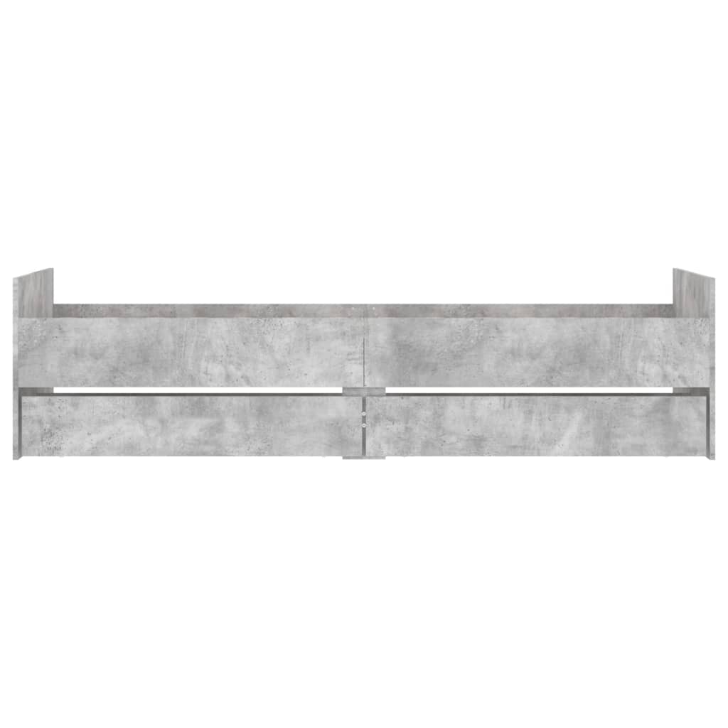 Bed Frame | Concrete grey | Engineered wood, Plywood | Single | Bed Frame