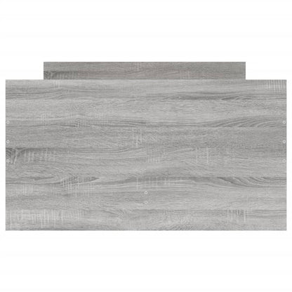 Bed Frame with Drawers without Mattress Grey Sonoma 90x200 cm