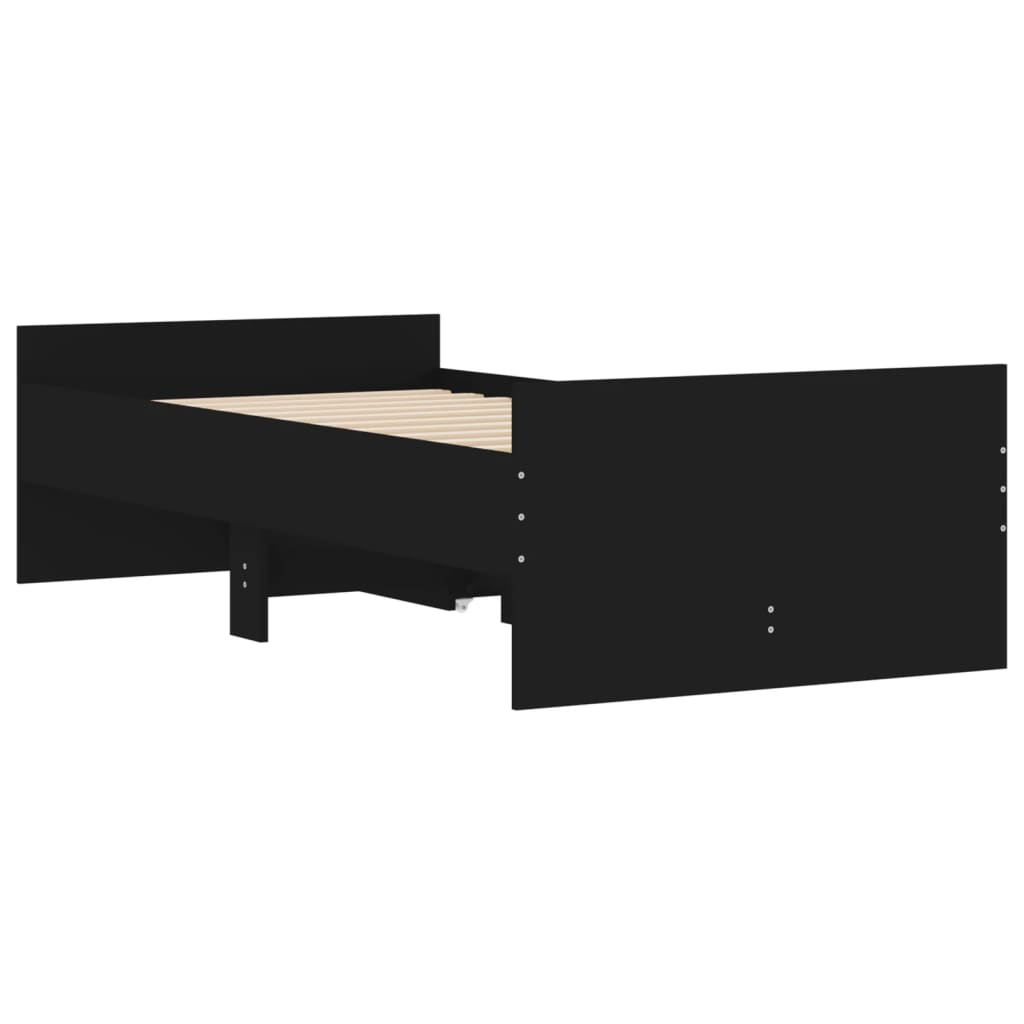 Bed Frame | Black | Engineered wood, Plywood | Single | Bed Frame