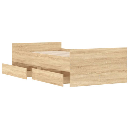 Bed Frame | Sonoma oak | Engineered wood | Single | Bed Frame