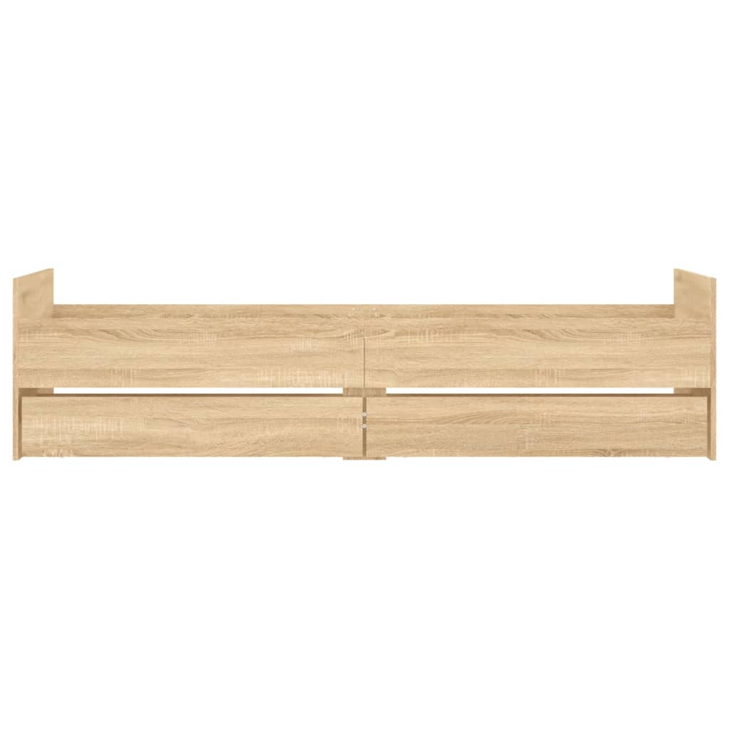 Bed Frame | Sonoma oak | Engineered wood | Single | Bed Frame