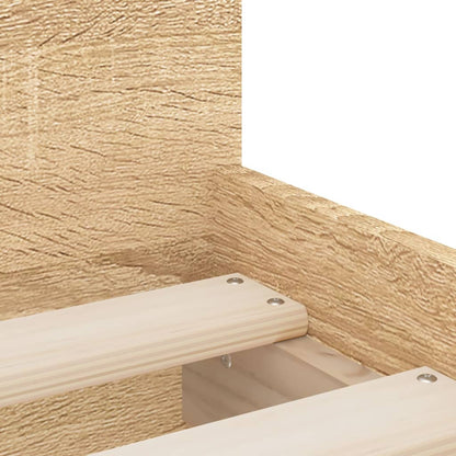 Bed Frame | Sonoma oak | Engineered wood | Single | Bed Frame