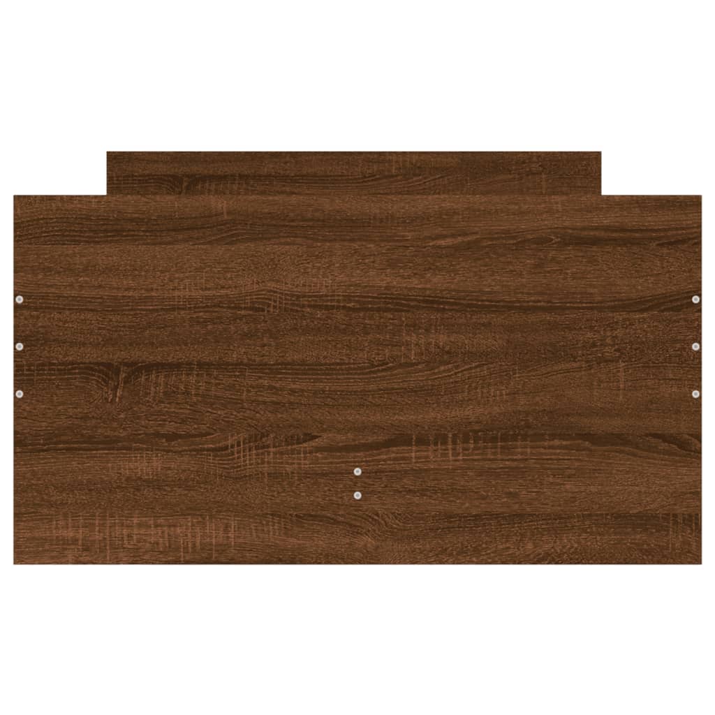 Bed Frame | Brown Oak | Engineered wood | Single | Bed Frame