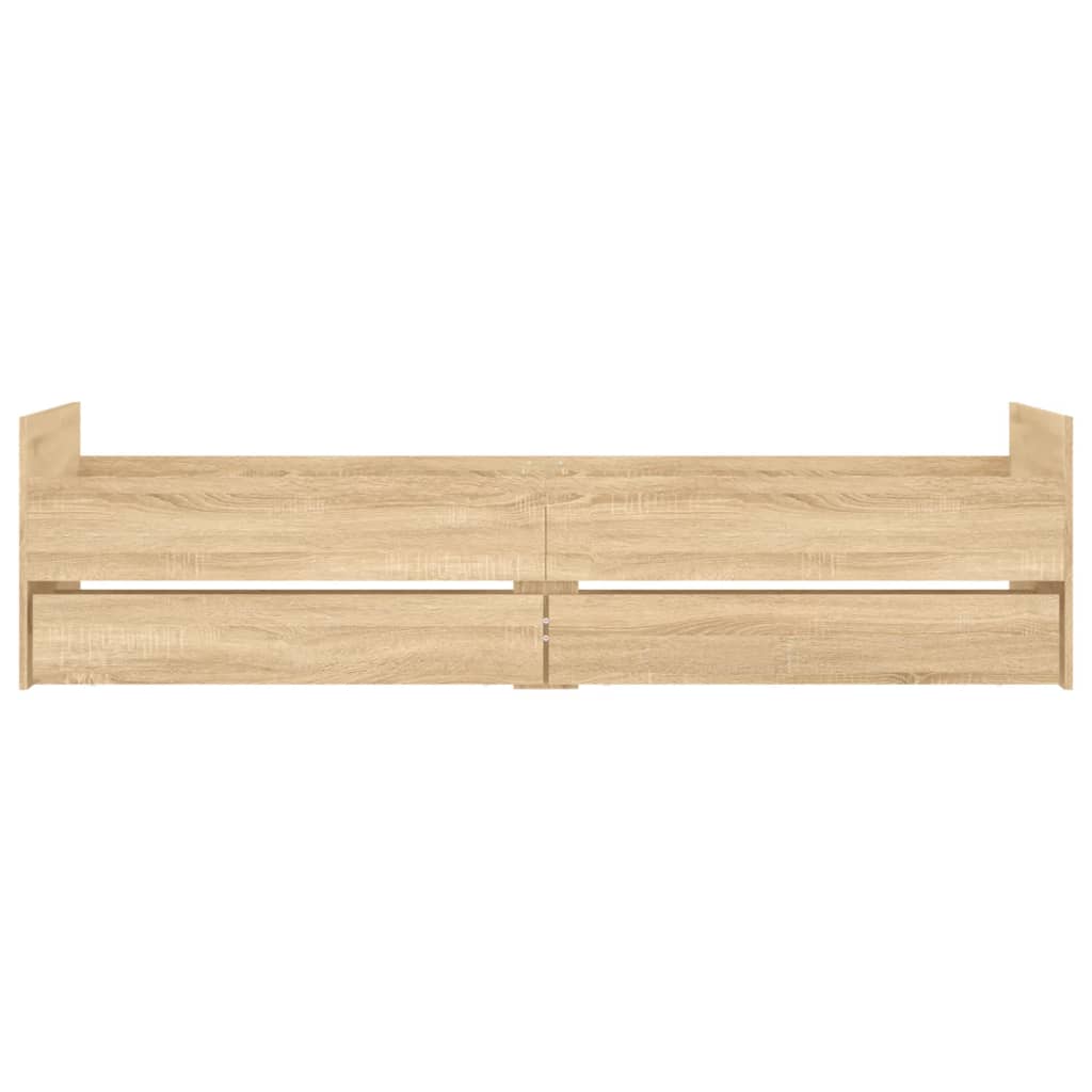 Bed Frame | Sonoma oak | Engineered wood | Small Single | Storage