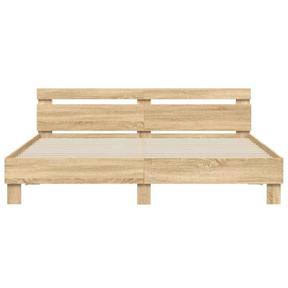 Bed Frame | Sonoma Oak | Engineered Wood | Double | Durable | Bed Frame