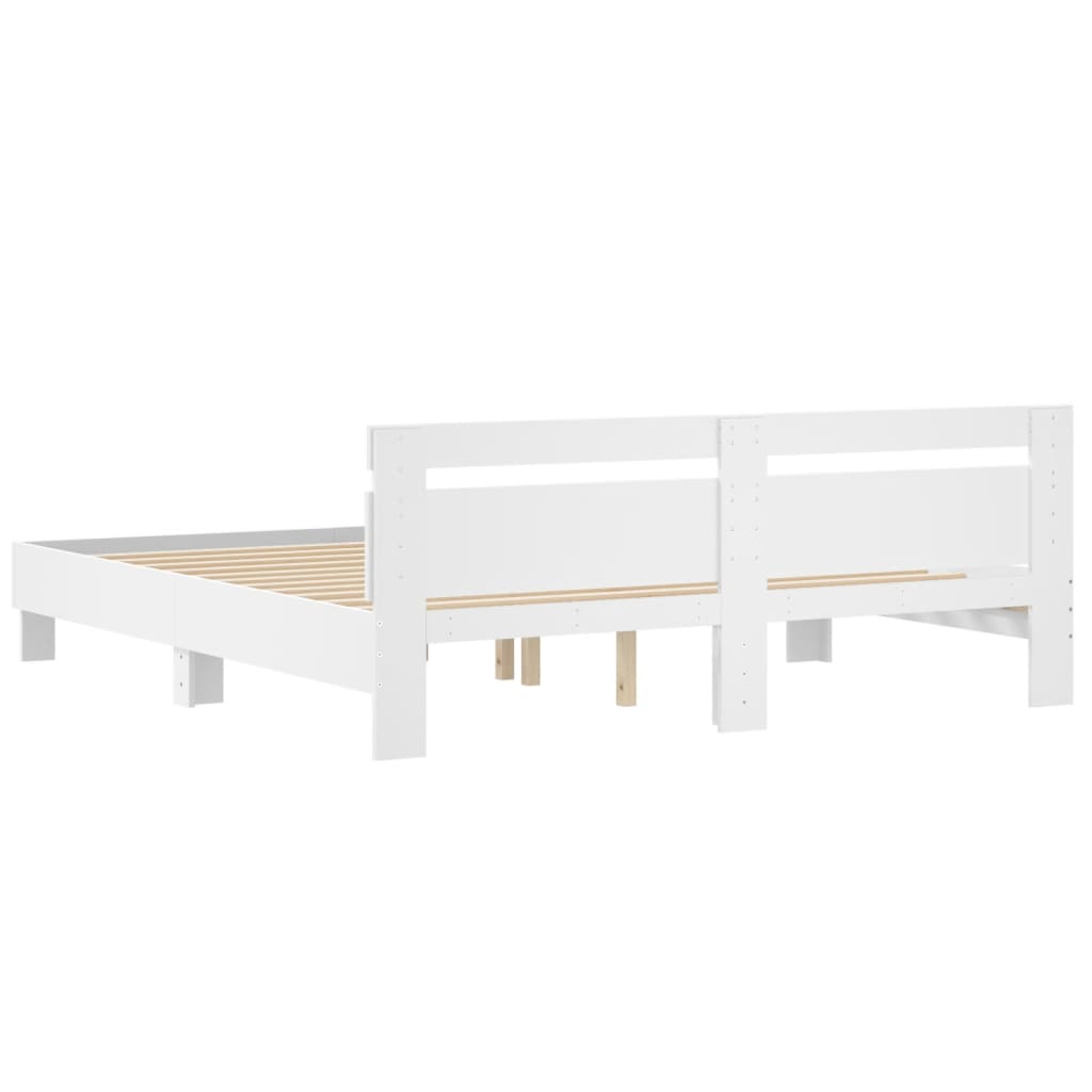 Bed Frame | White | Engineered Wood, Plywood | Super King | Modern