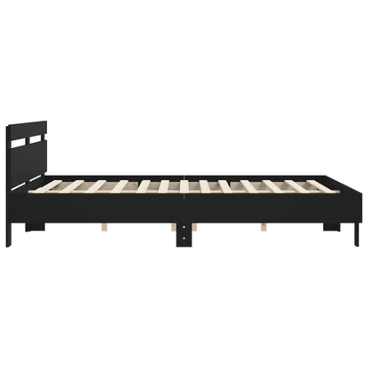Bed Frame | Black | Engineered wood, Plywood | 183x203 cm King