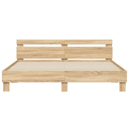 Bed Frame | Sonoma oak | Engineered wood, Plywood | Super King | Durable