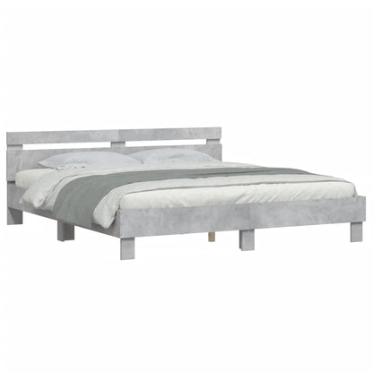Bed Frame | Concrete Grey | Engineered Wood, Plywood | Super King