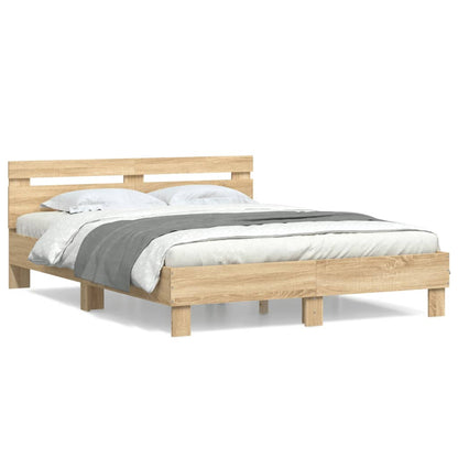 Bed Frame | Sonoma Oak | Engineered wood, Plywood