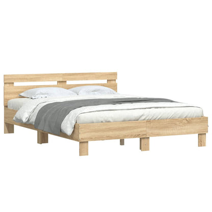 Bed Frame | Sonoma Oak | Engineered wood, Plywood