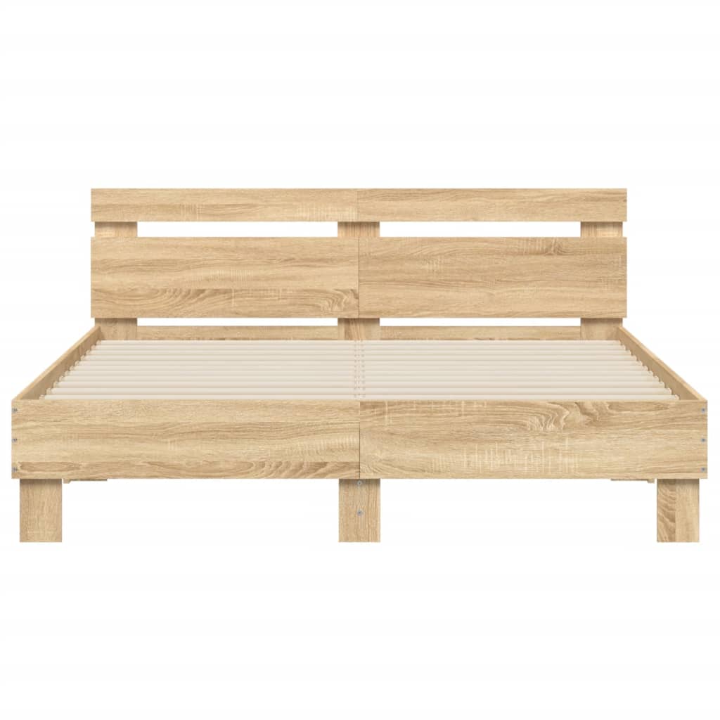 Bed Frame | Sonoma Oak | Engineered wood, Plywood