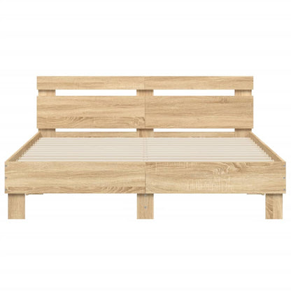 Bed Frame | Sonoma Oak | Engineered wood, Plywood