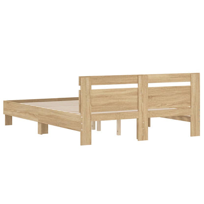Bed Frame | Sonoma Oak | Engineered wood, Plywood