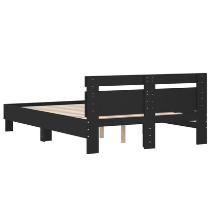 Bed Frame | Black | Engineered wood | Double | Durable | Bed Frame