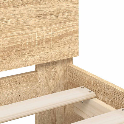 Bed Frame without Mattress Sonoma Oak 120x200 cm