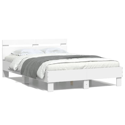 Bed Frame | White | Engineered wood, Plywood | Small Double | Modern