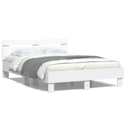 Bed Frame without Mattress White 120x190 cm
