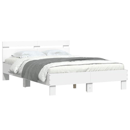 Bed Frame without Mattress White 120x190 cm