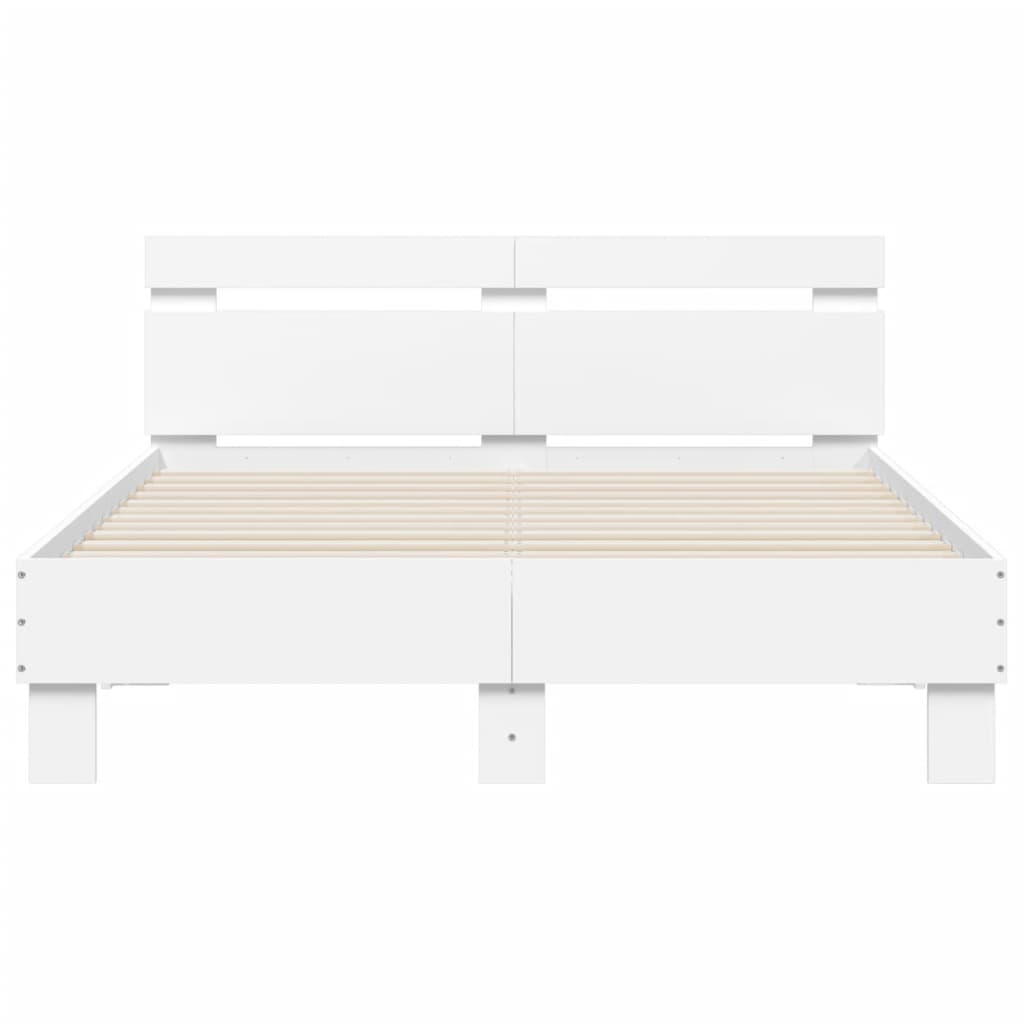 Bed Frame | White | Engineered wood, Plywood | Small Double | Modern
