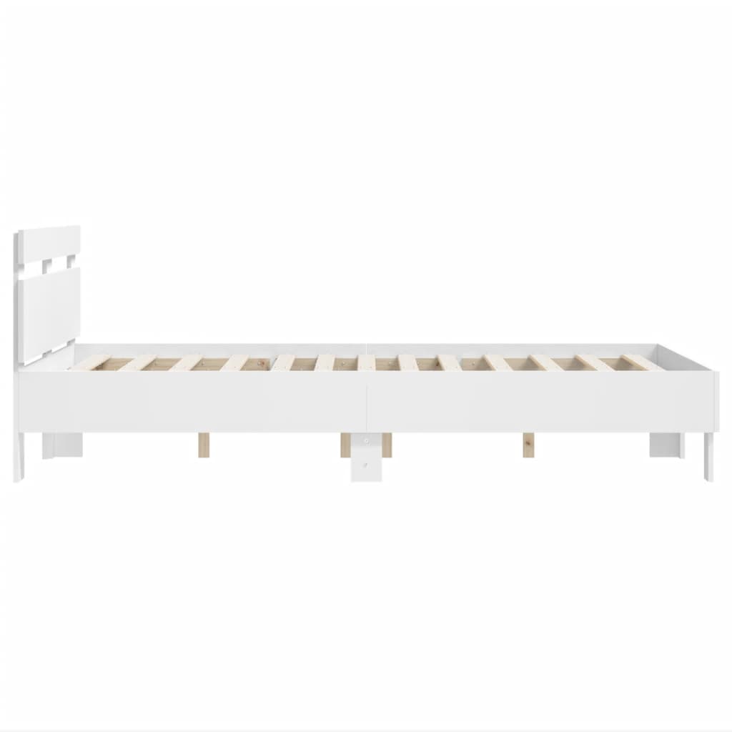 Bed Frame | White | Engineered wood, Plywood | Small Double | Modern
