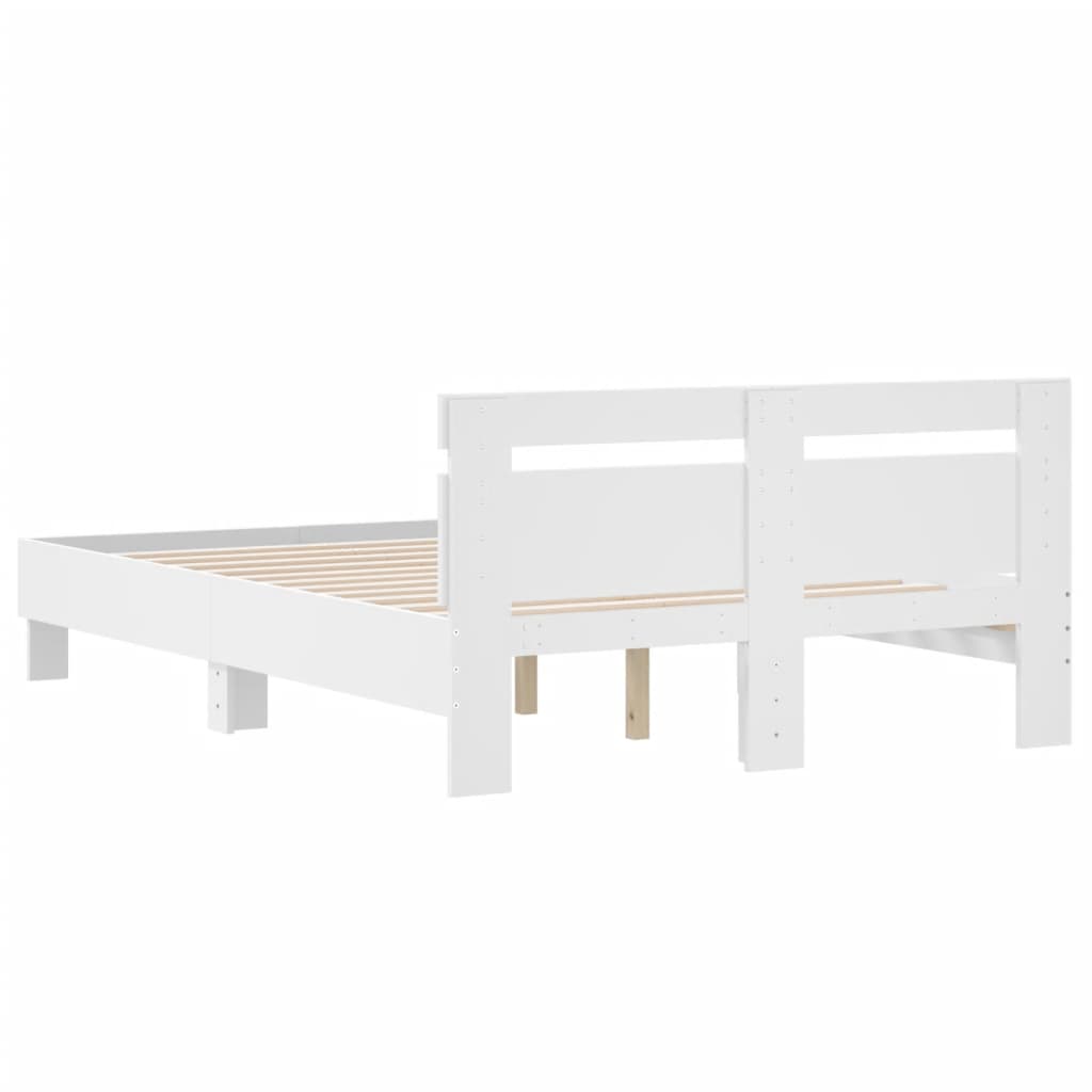 Bed Frame | White | Engineered wood, Plywood | Small Double | Modern