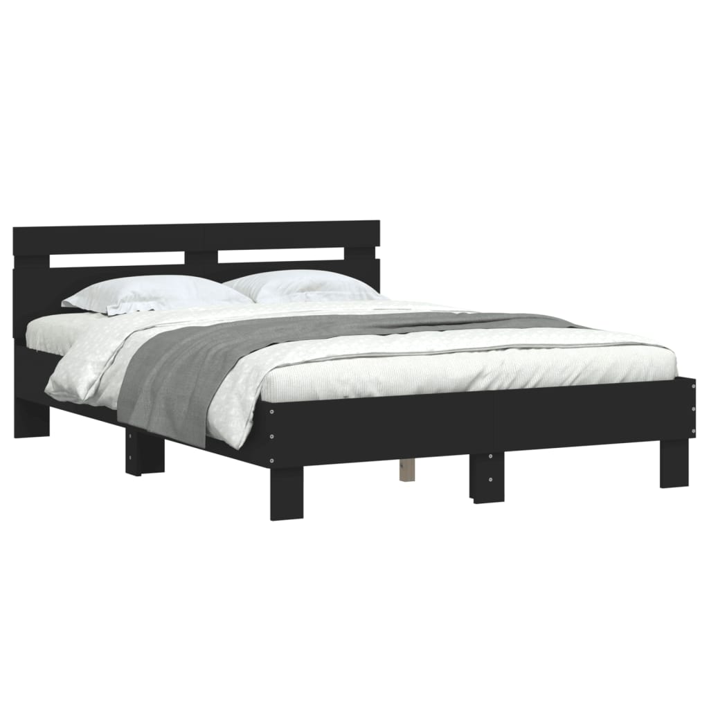Bed Frame | Black | Engineered wood, Plywood | Small Double | Durable