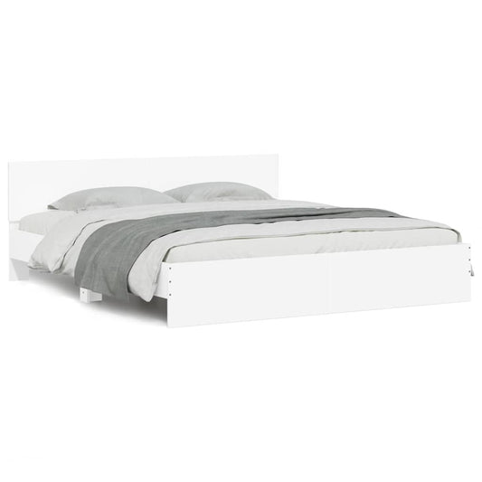 Bed Frame | White | Engineered wood, Plywood | Super King | Modern
