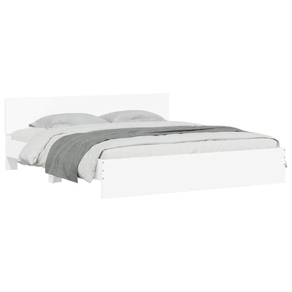 Bed Frame | White | Engineered wood, Plywood | Super King | Modern